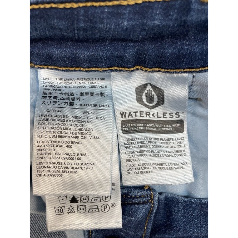 Levi's 414 Classic Straight Jeans Women’s 18W Blue Stretch Denim - Picture 7 of 14